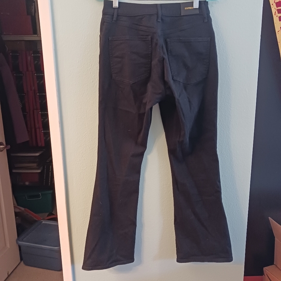 Curvy Mid Rise Black Bootcut Jeans| Express | Size 6S - Picture 2 of 5